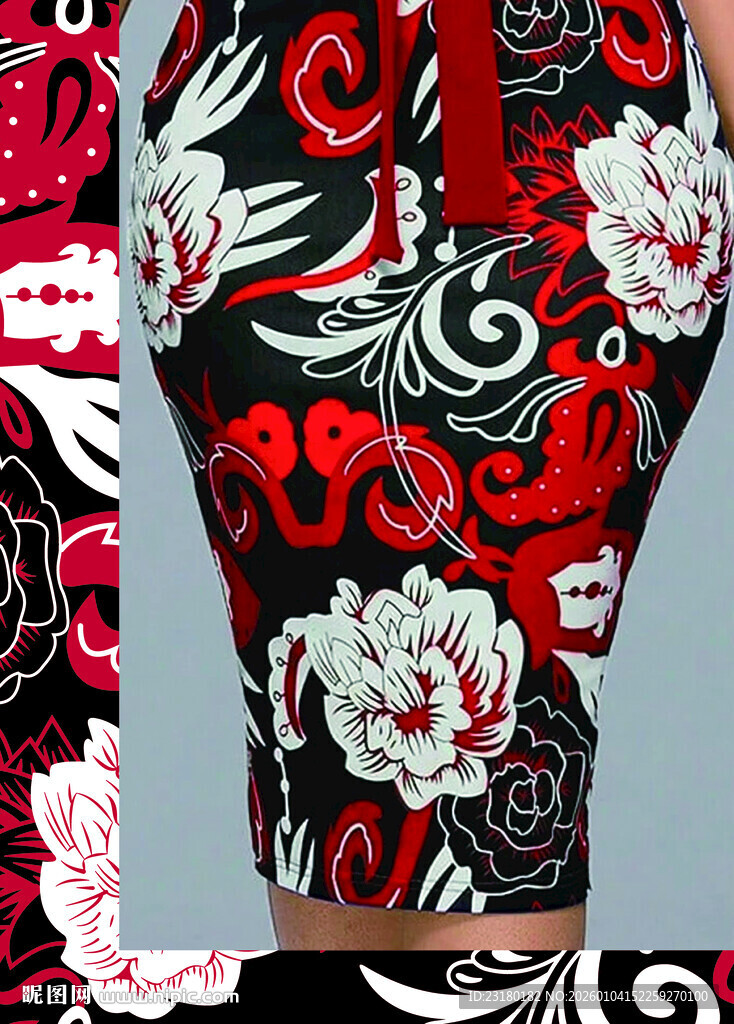 花漾纹身袖套图案设计