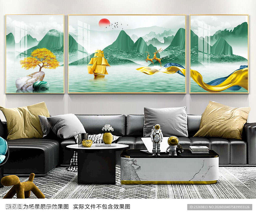 中式客厅装饰画