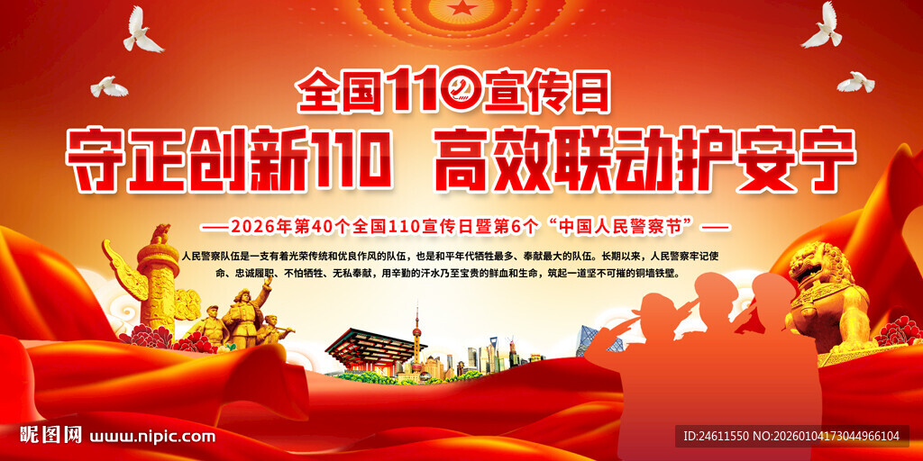 110宣传日展板