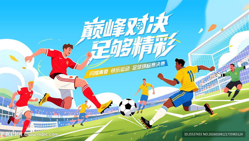 青少年足球比赛运动