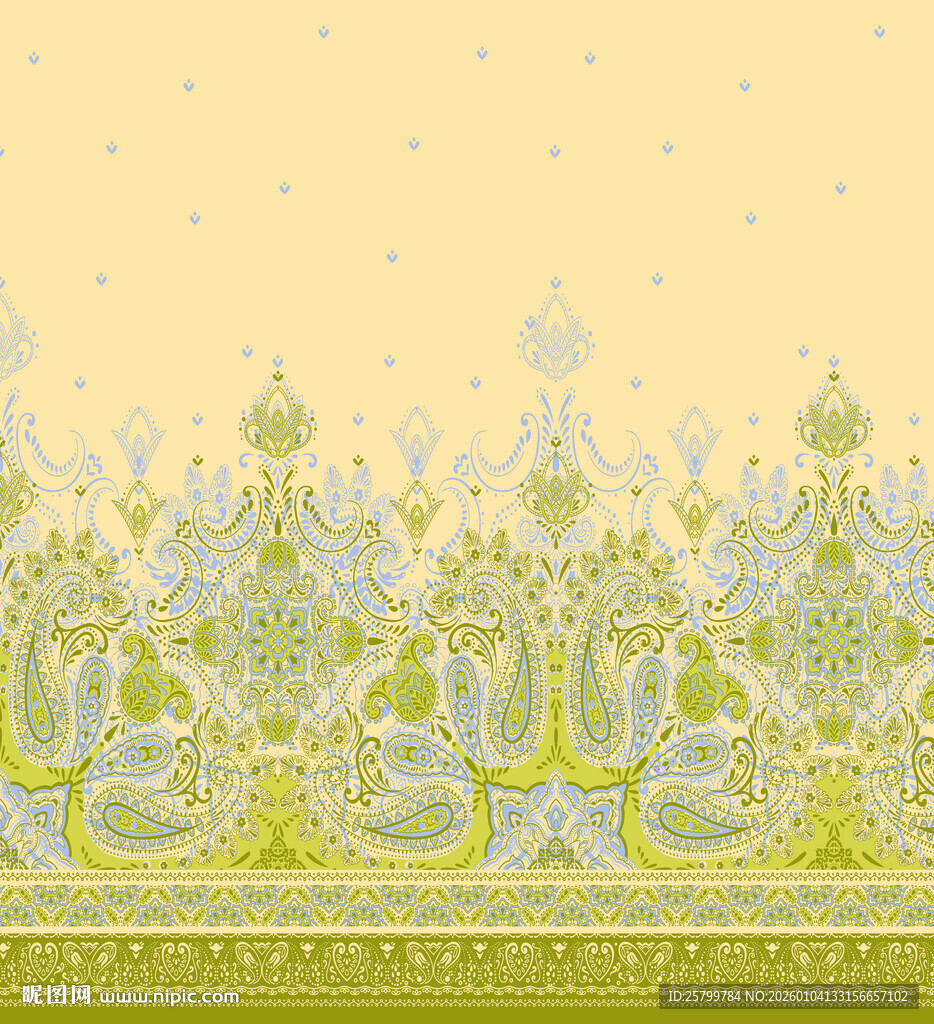 清新花卉边框图案设计