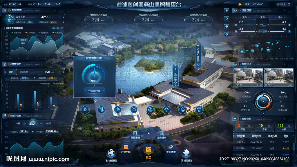 智慧园区可视化场景展示