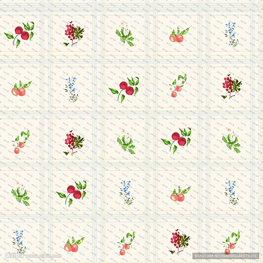 复古花卉图案背景纹理