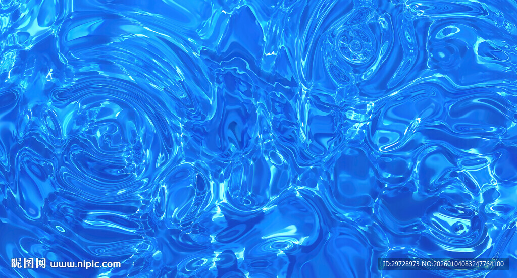 蓝色高清水波纹