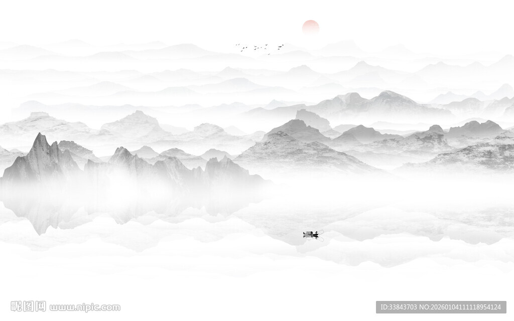 意境水墨山水