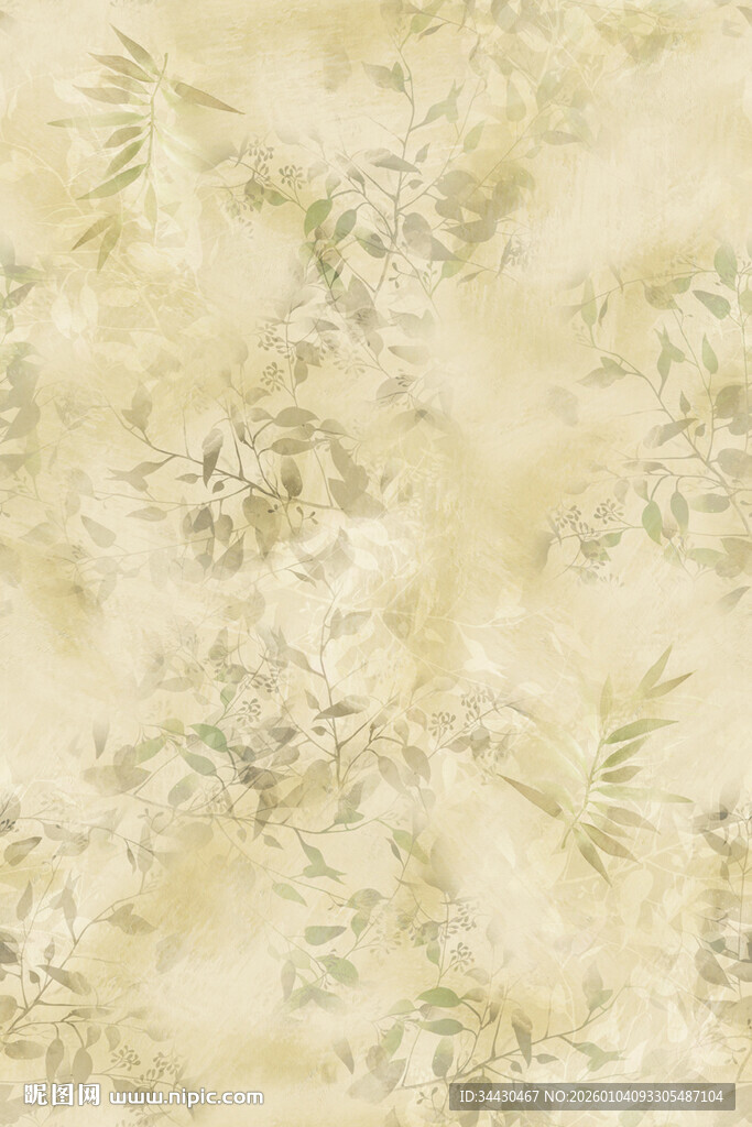 淡雅花卉纹理背景图