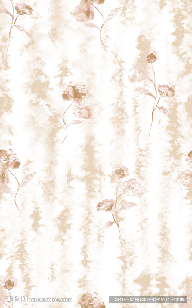 米白色花卉纹理图案