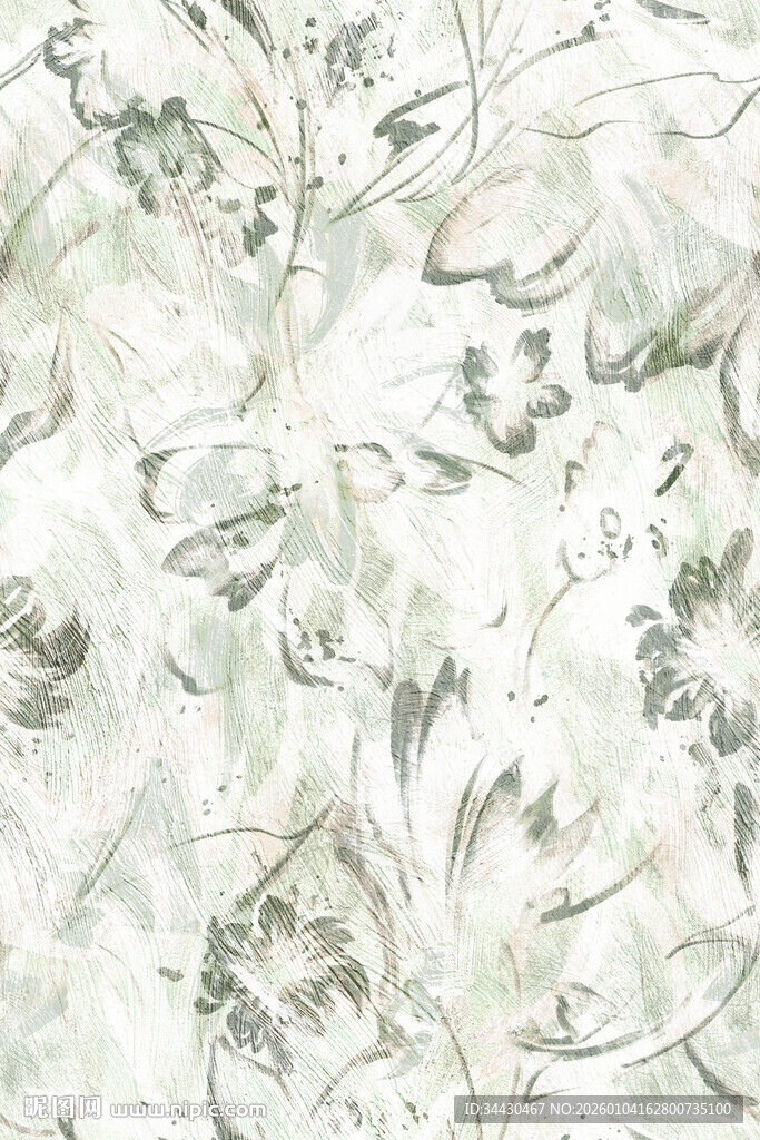 淡雅植物纹理图案背景