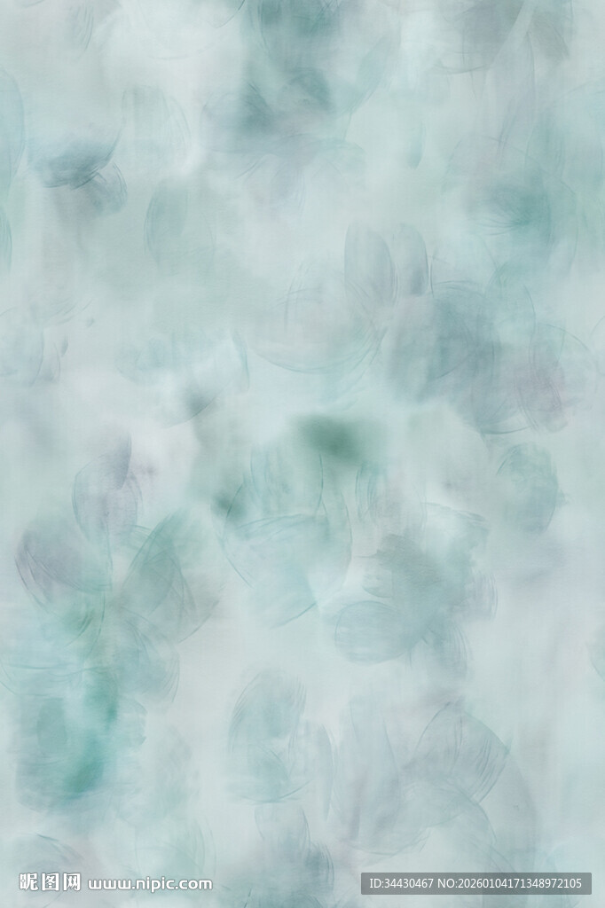 淡青色梦幻水彩纹理背景