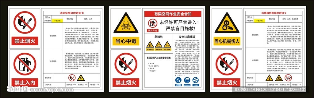 消防泵房风险告知卡