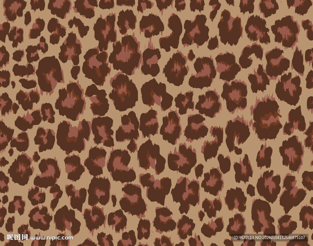 豹纹图案纹理背景图