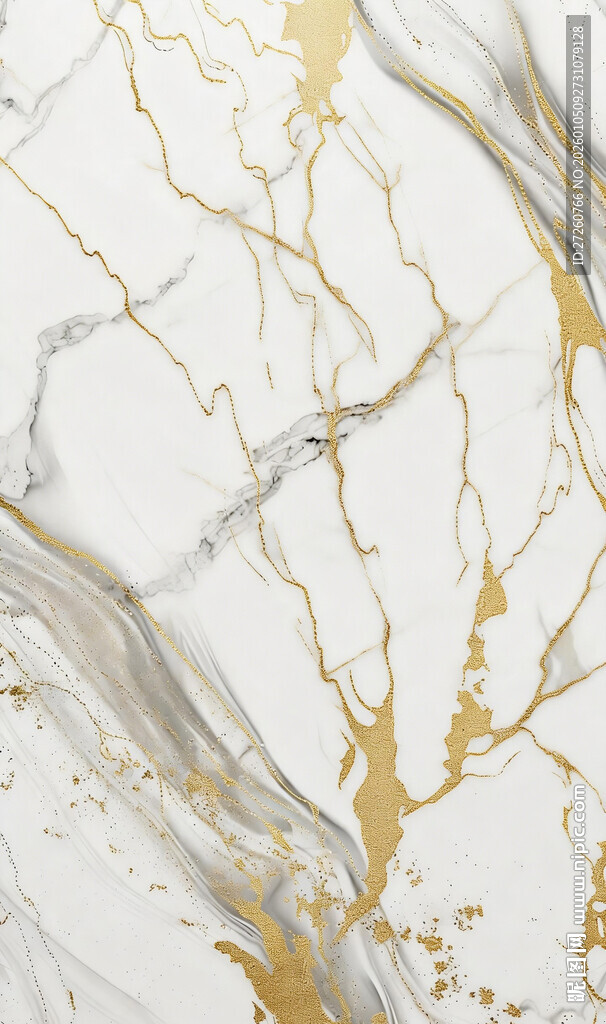 金白大理石纹理背景图