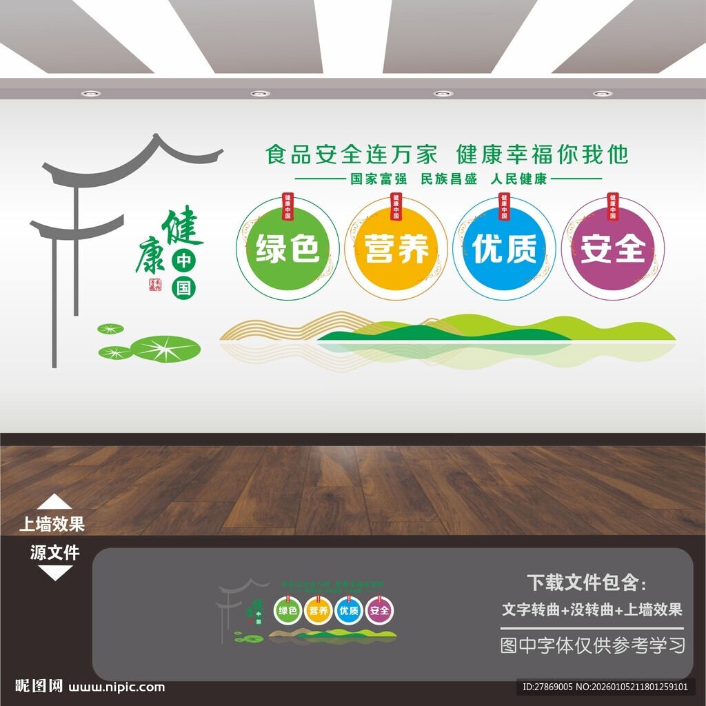 健康中国文化墙