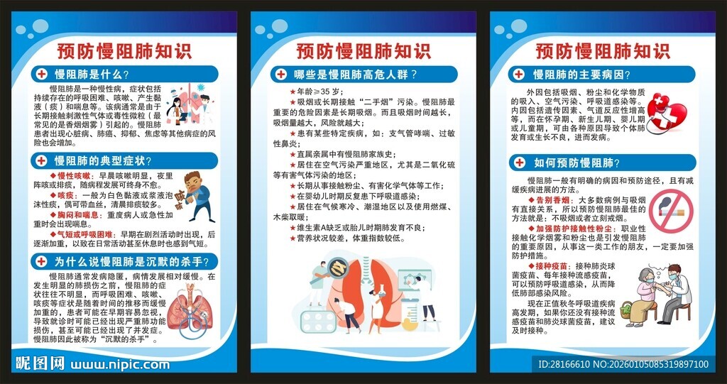 世界慢阻肺日展板