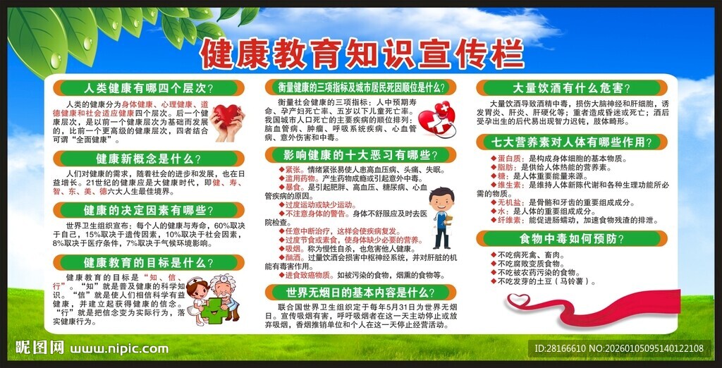 健康科普知识宣传栏