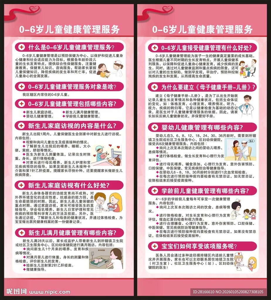 儿童健康管理展架