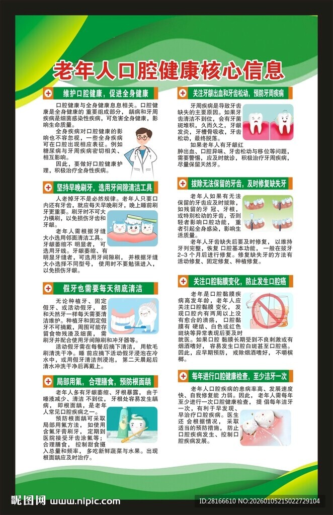 全国爱牙日海报