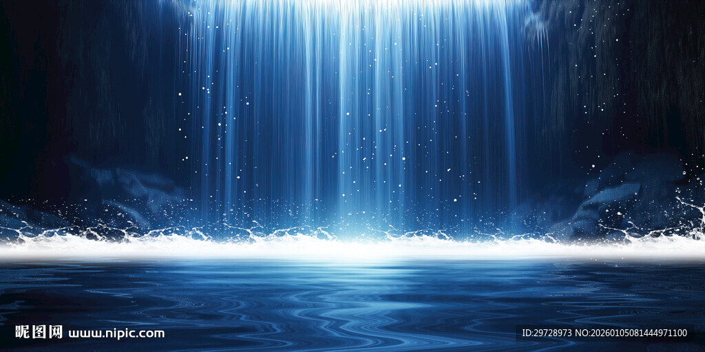 招财生财流水瀑布