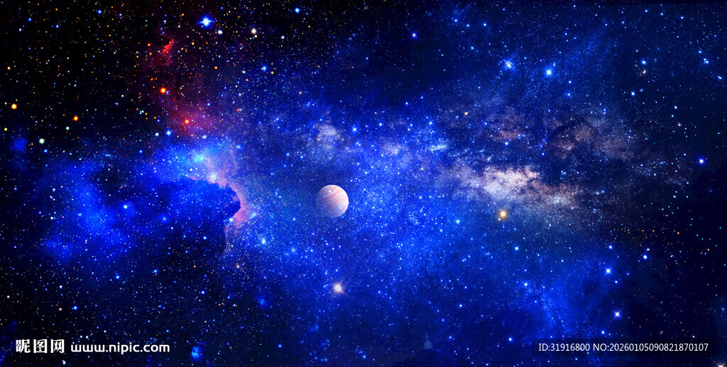 蓝色星空软膜天花灯箱