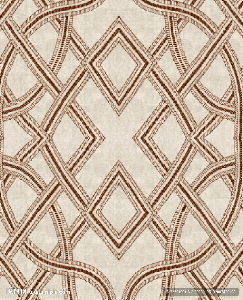 几何线条交织的精美图案