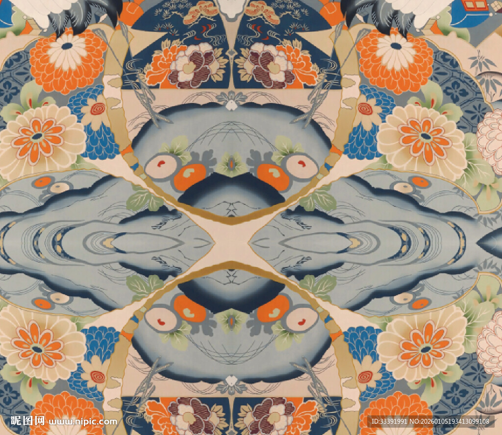 精美对称花纹图案设计