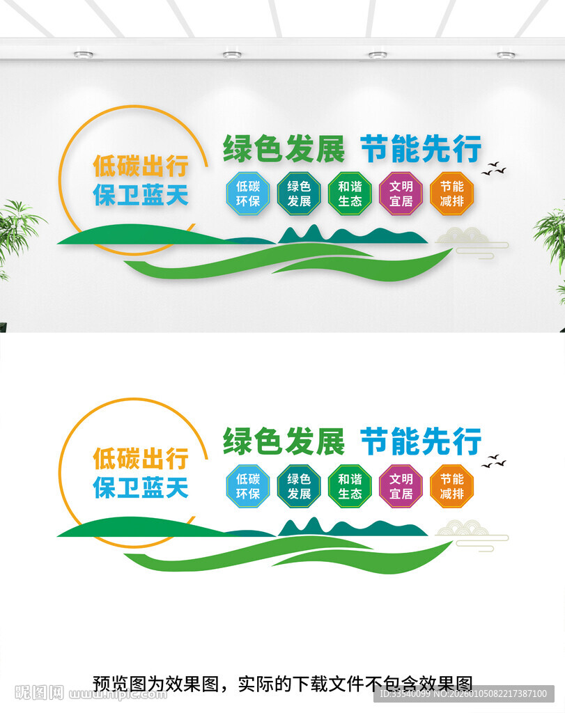 绿色节能文化墙