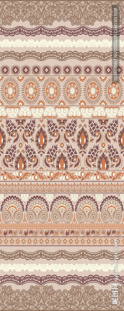 复古几何条纹图案纹理