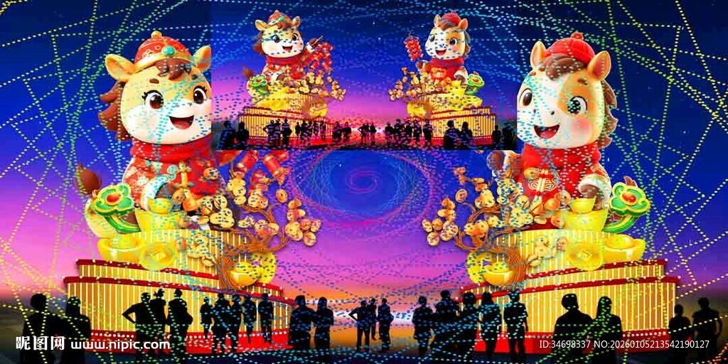 元宵彩灯效果图