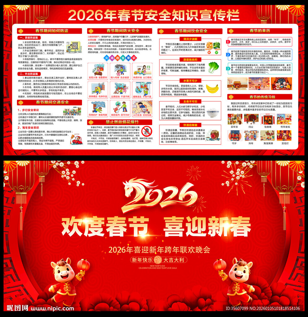 2026年春节安全宣传栏