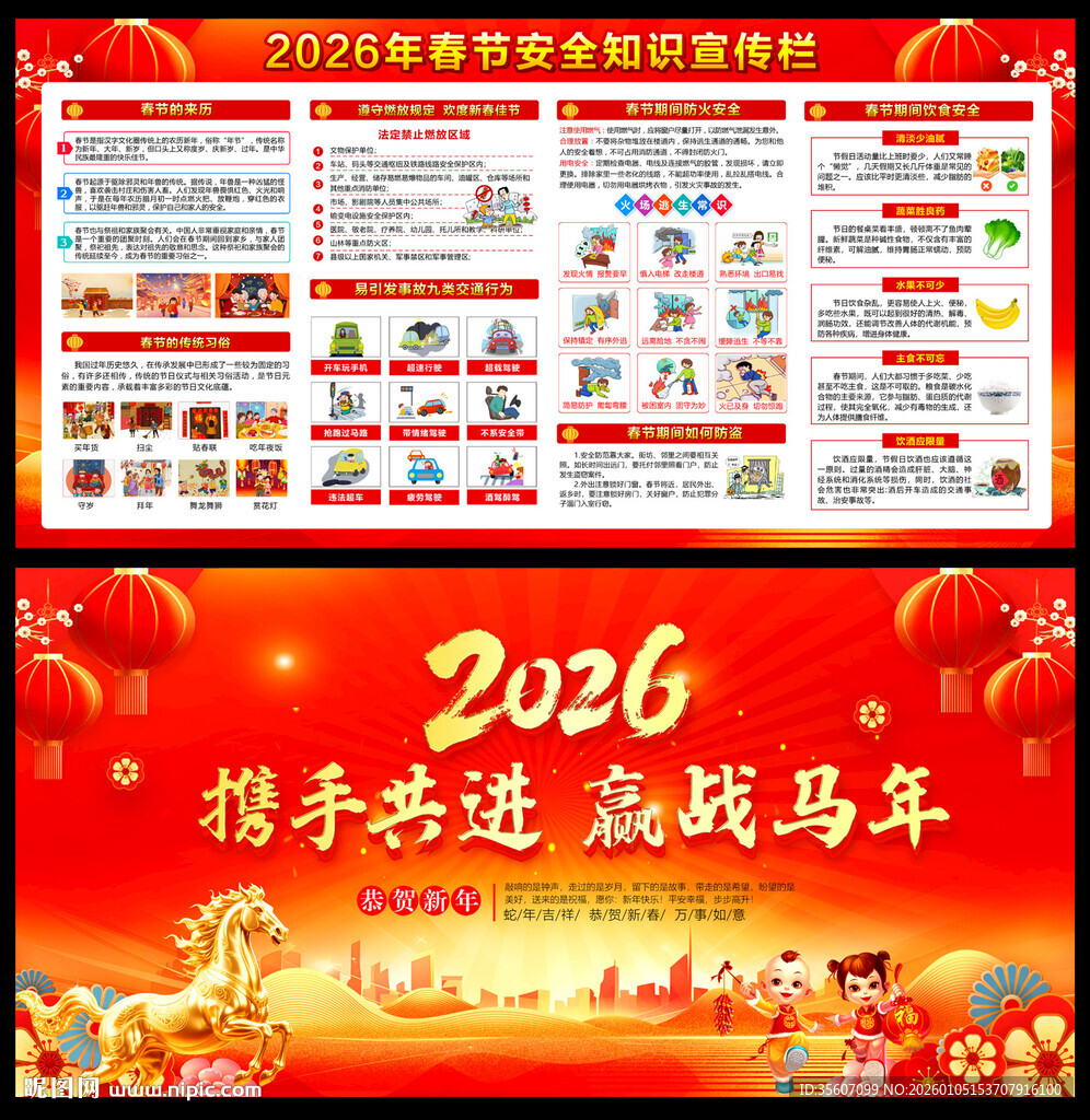 春节安全宣传栏