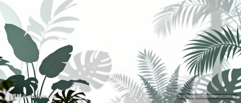 雾气磨砂膜效果绿植贴图