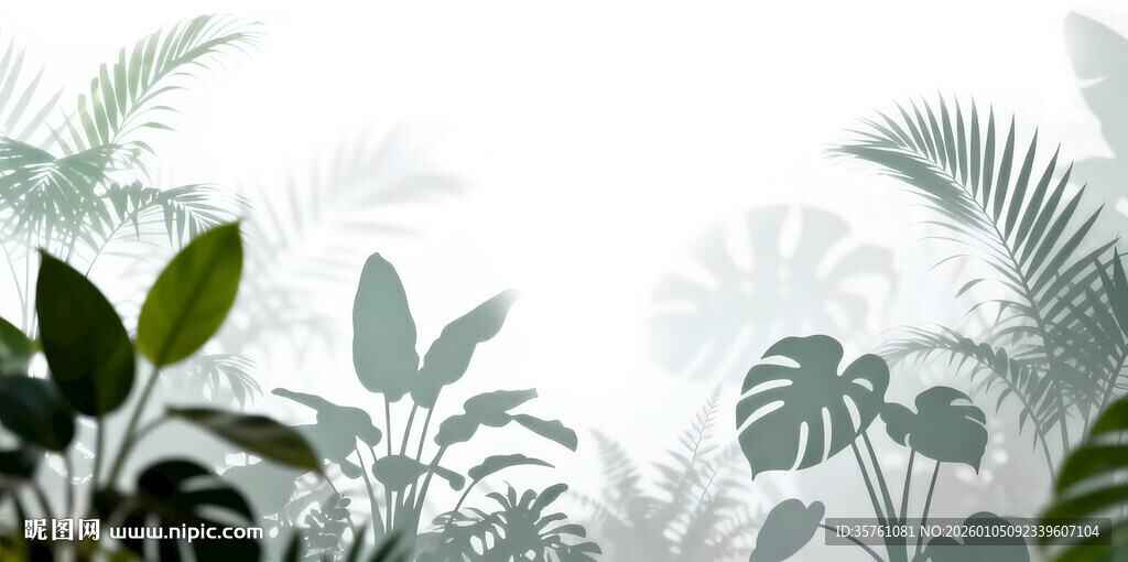 雾气磨砂膜效果绿植贴图