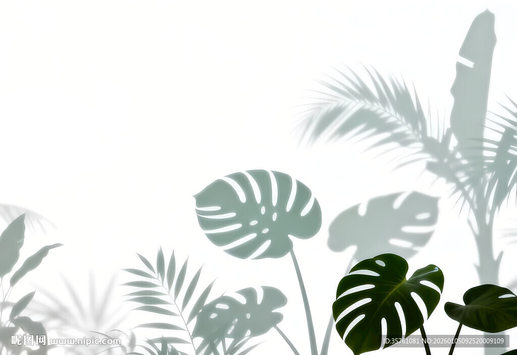 雾气磨砂膜效果绿植贴图