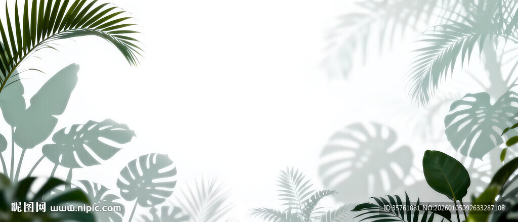 雾气磨砂膜效果绿植贴图