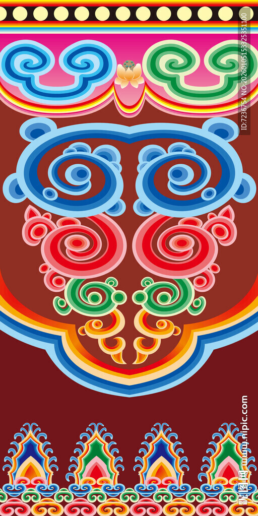 藏式蒙式少数民族婚礼包柱