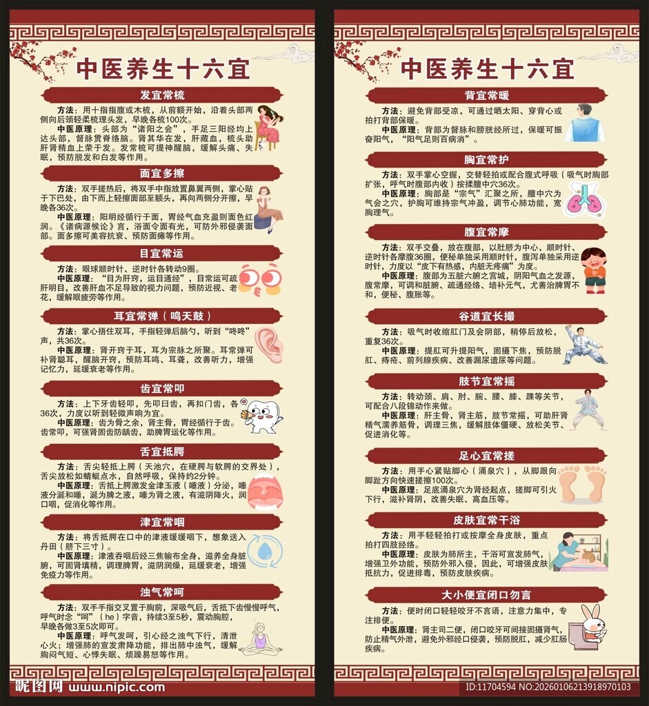 中医保健知识展架