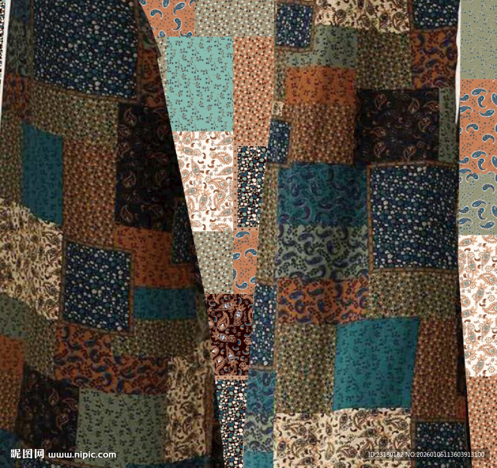 多彩拼布图案展示