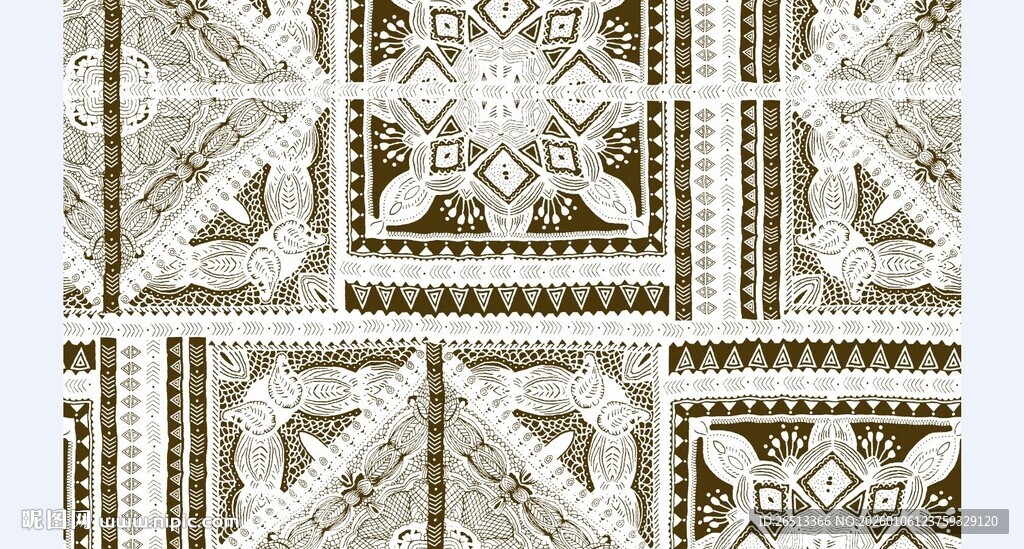 大牌民族方巾腰果