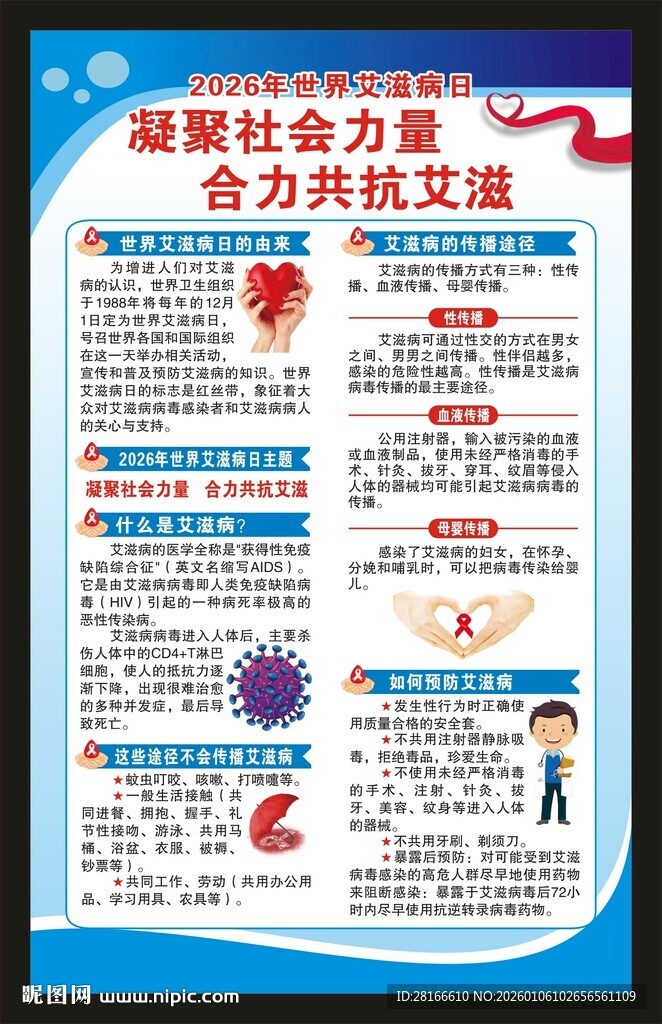 世界艾滋病日海报