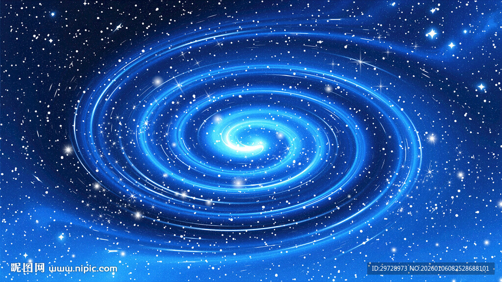 蓝色旋涡宇宙星空