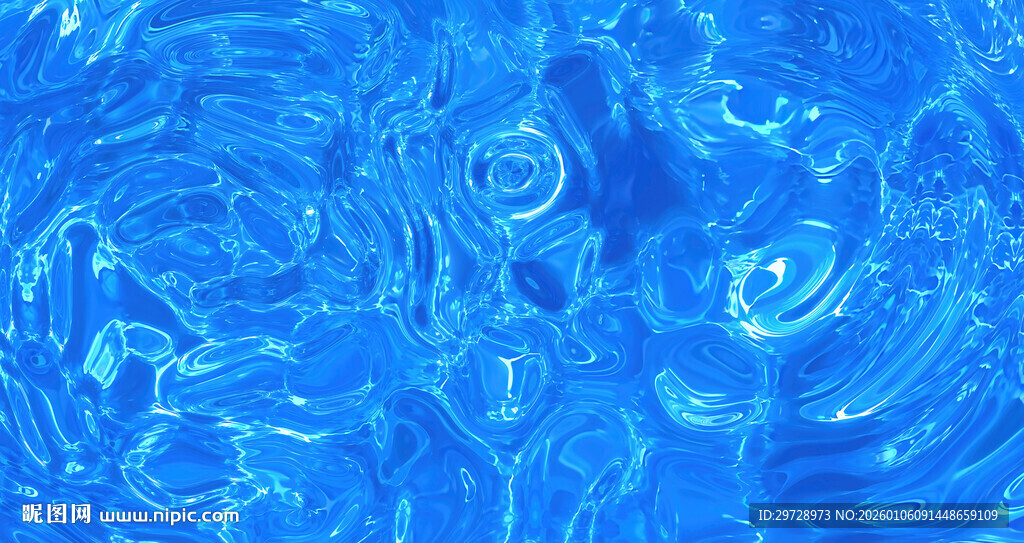 蓝色高清水波纹