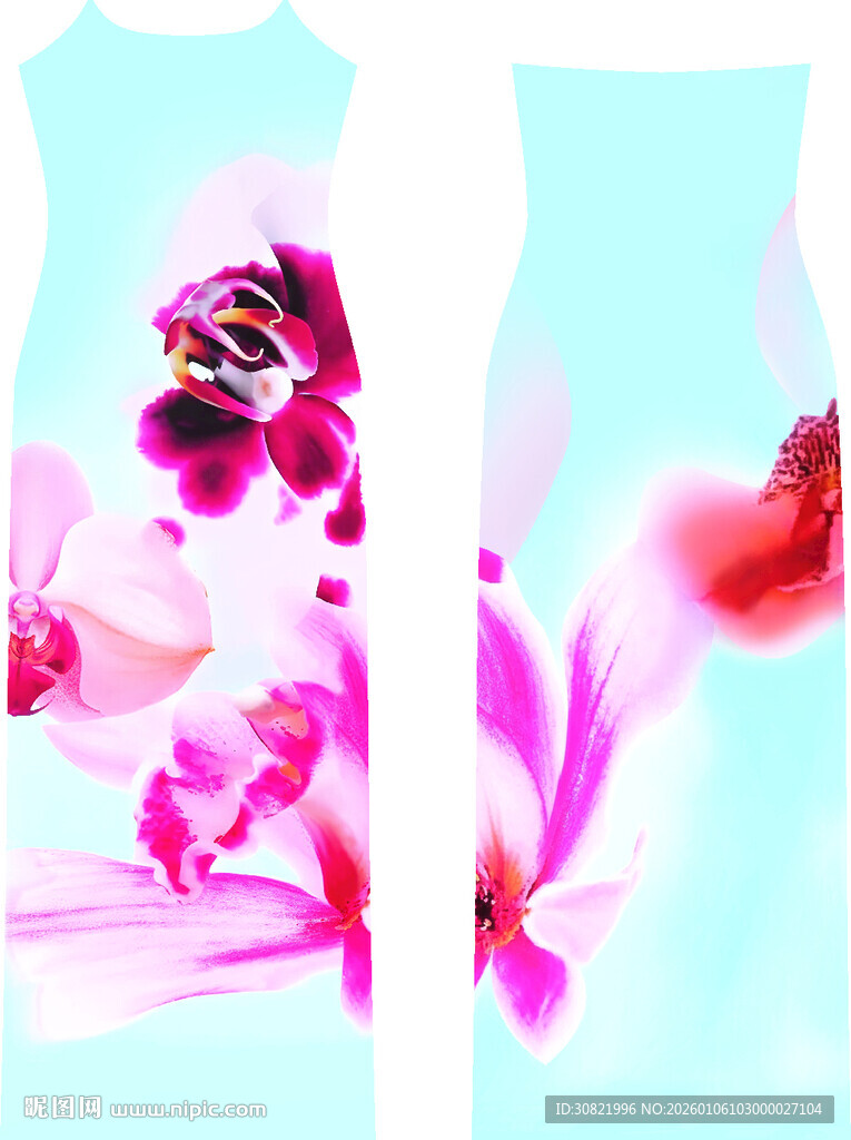 花卉图案时尚服饰