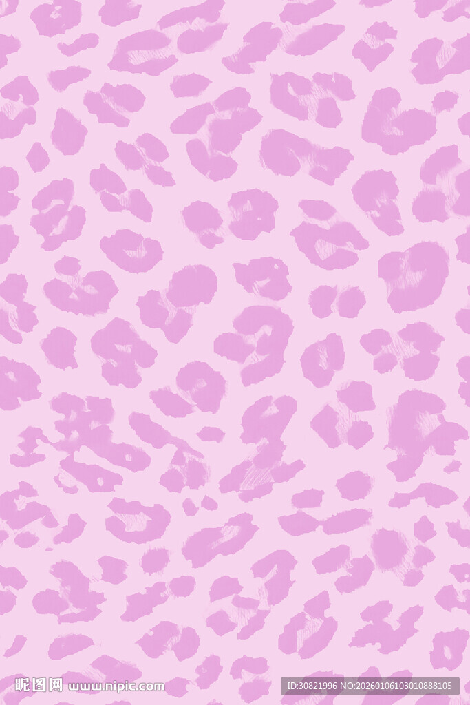 淡粉色豹纹图案