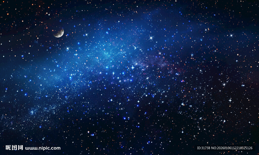 黑色宇宙星空背景图