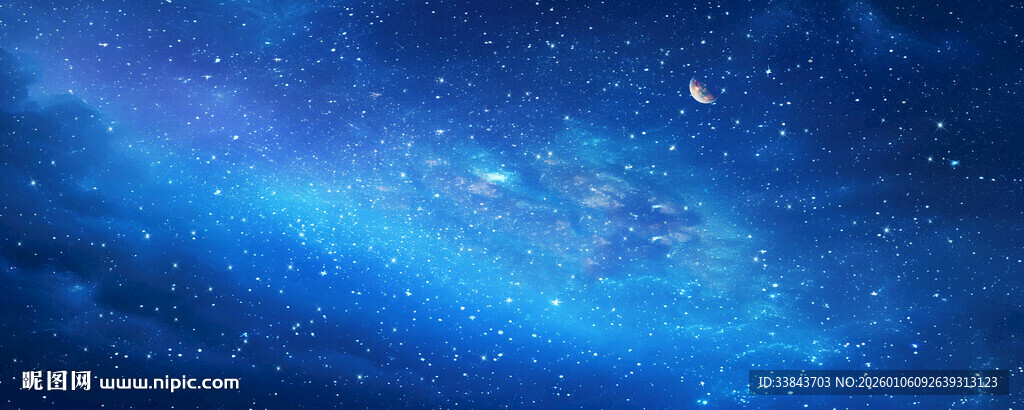 巨幅宇宙星空背景图灯箱