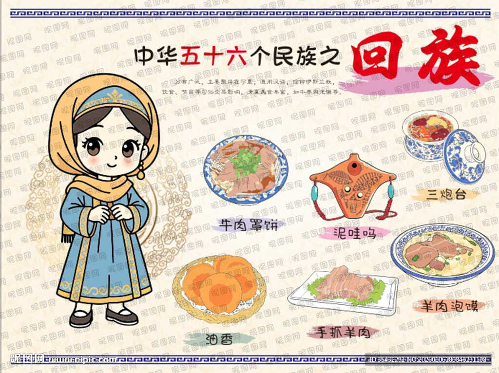 五十六个民族回族文化