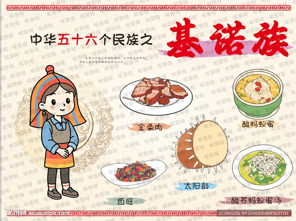 五十六个民族基诺族文化