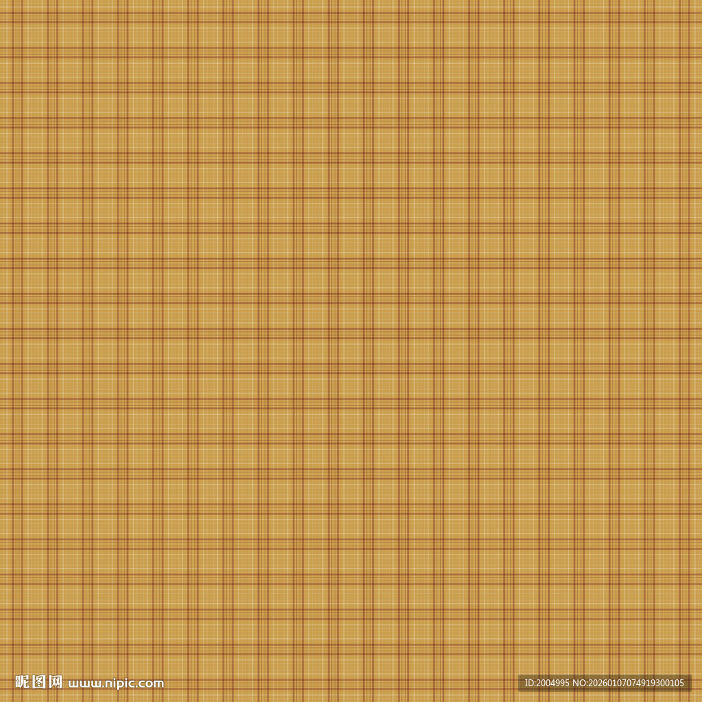 棕黄色格子布纹
