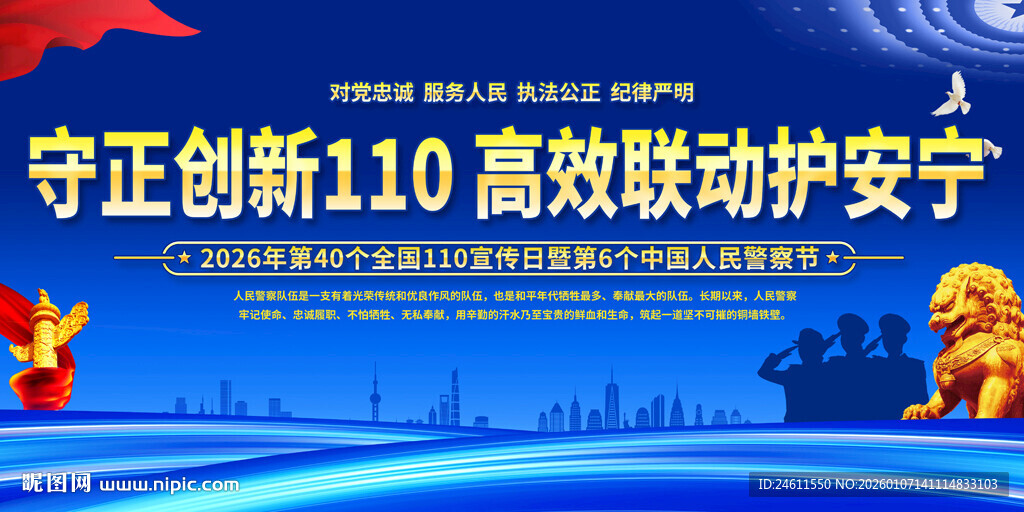 2026年110宣传日展板