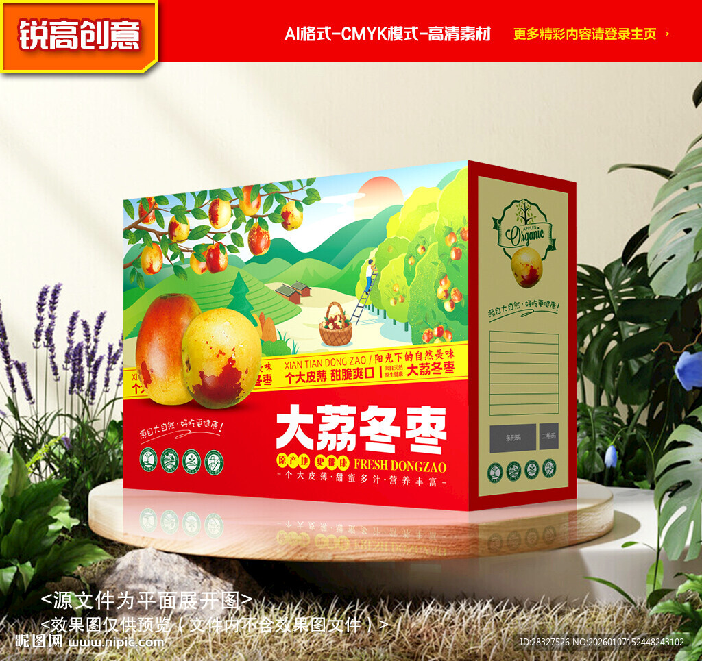 冬枣包装 奶枣礼盒